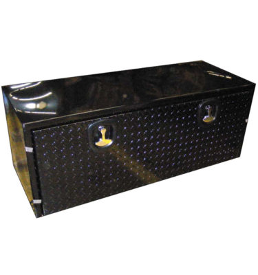 Steel Black Tool Boxes with Diamond Plate Tread Door