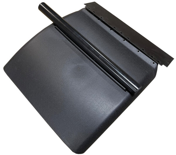 Pair Of 24x24 Inch Black Poly Plastic Quarter Fender Mud Flaps For Semi Trucks 4 thumbnail image