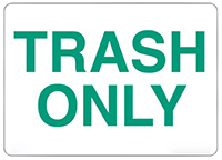R-3890-0700-Decal 5" x 7"-TRASH ONLY